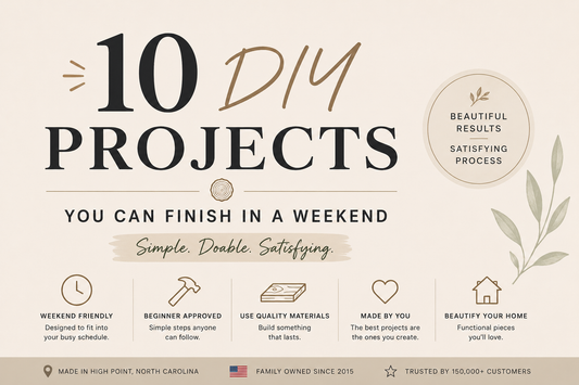 10 DIY Furniture Projects You Can Actually Finish in a Weekend