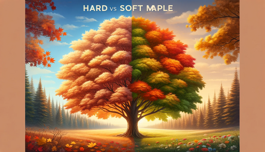 Hard maple vs soft maple comparison showing differences between maple wood species for furniture and table legs