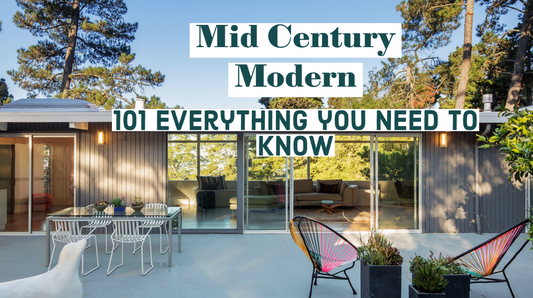 Mid-century modern furniture design guide for scale, materials, and room styling