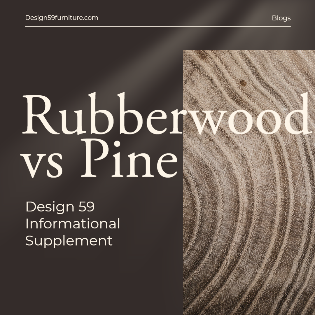 Rubberwood vs pine comparison guide for table legs, painted furniture, and DIY builds