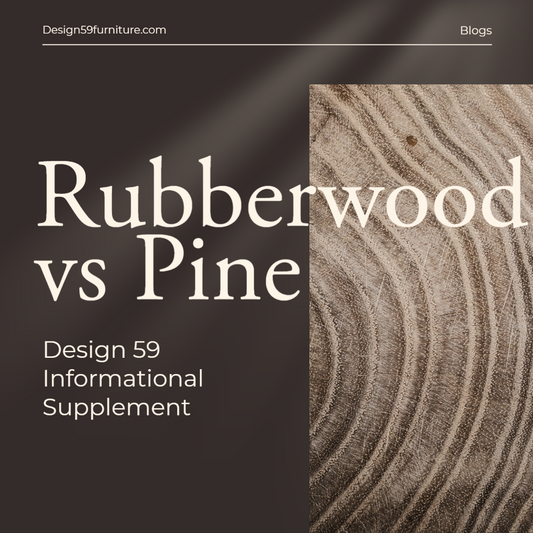 Rubberwood vs pine comparison guide for table legs, painted furniture, and DIY builds