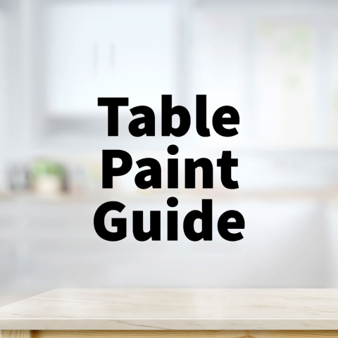 Farmhouse table paint color guide showing popular painted furniture finishes