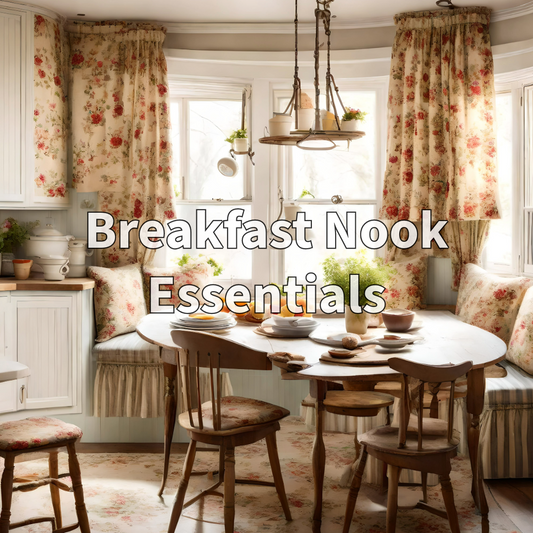 Breakfast nook dimensions guide showing dining table seating and cozy kitchen layout planning