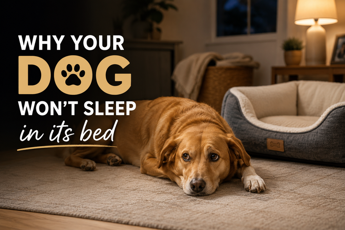 Dog bed comfort guide showing furniture-style pet bed tips for better sleep