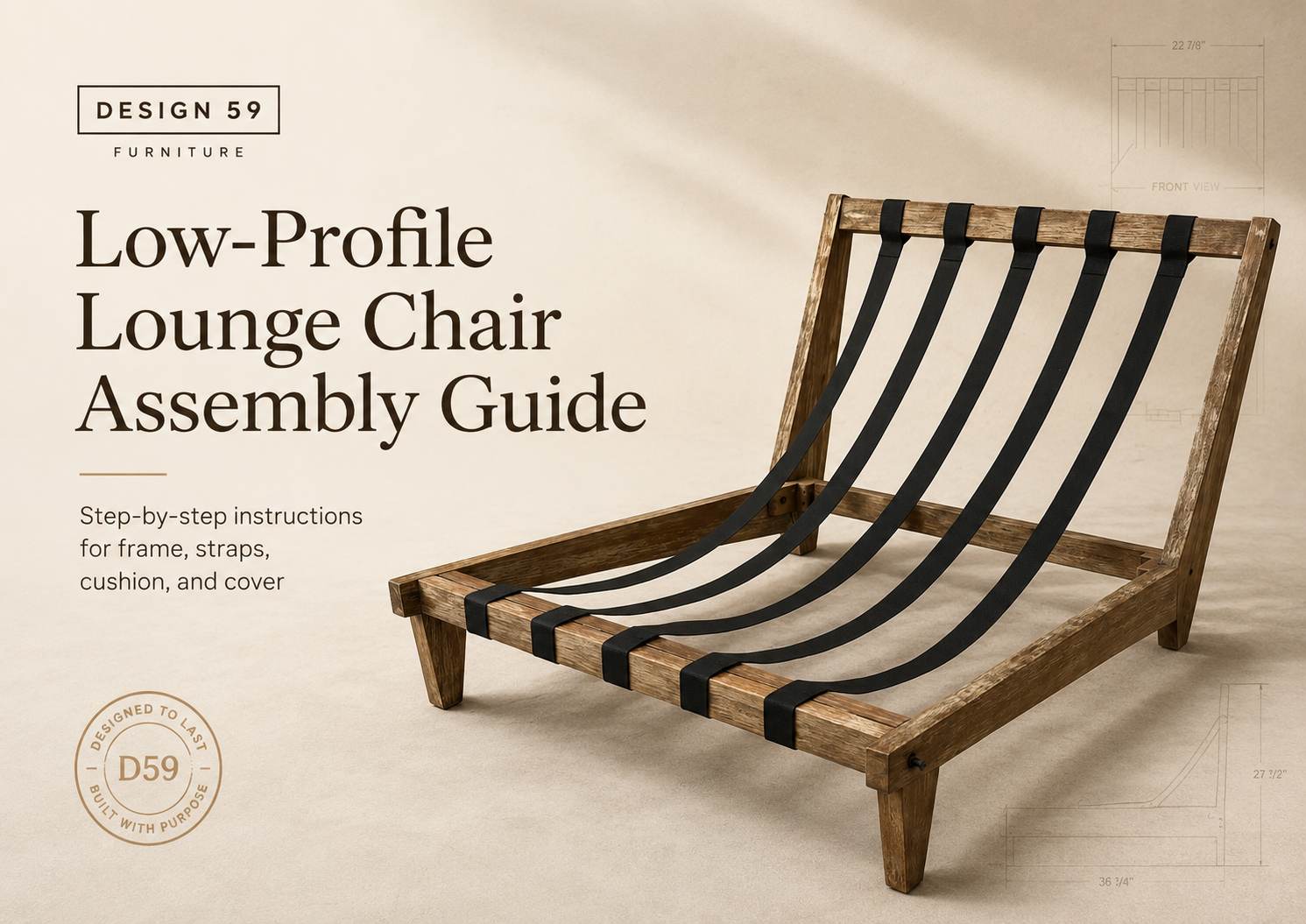 Low-Profile Lounge Chair Assembly Guide – Design59