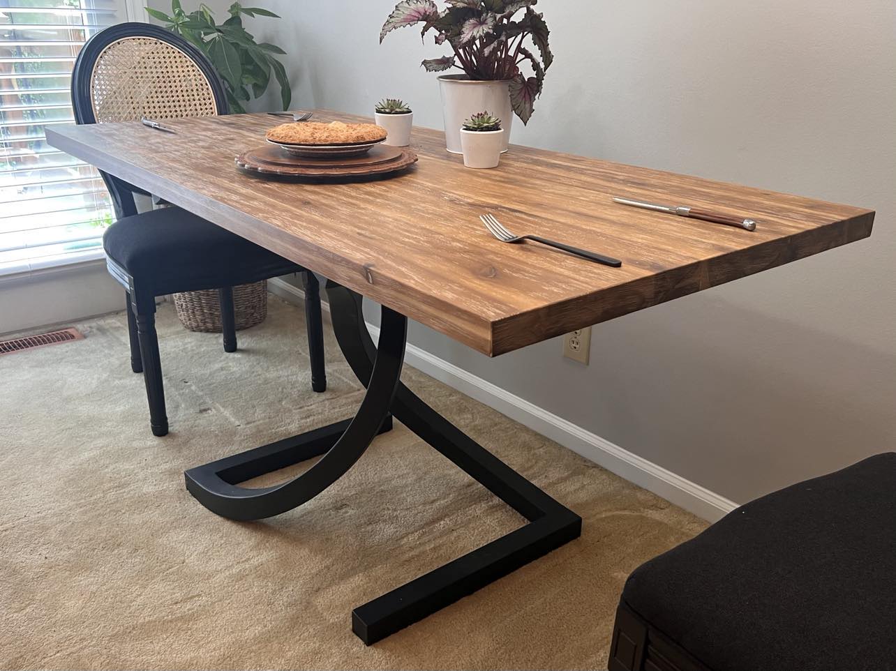 Kitchen Table for small apartments made from premium quality acacia wood 