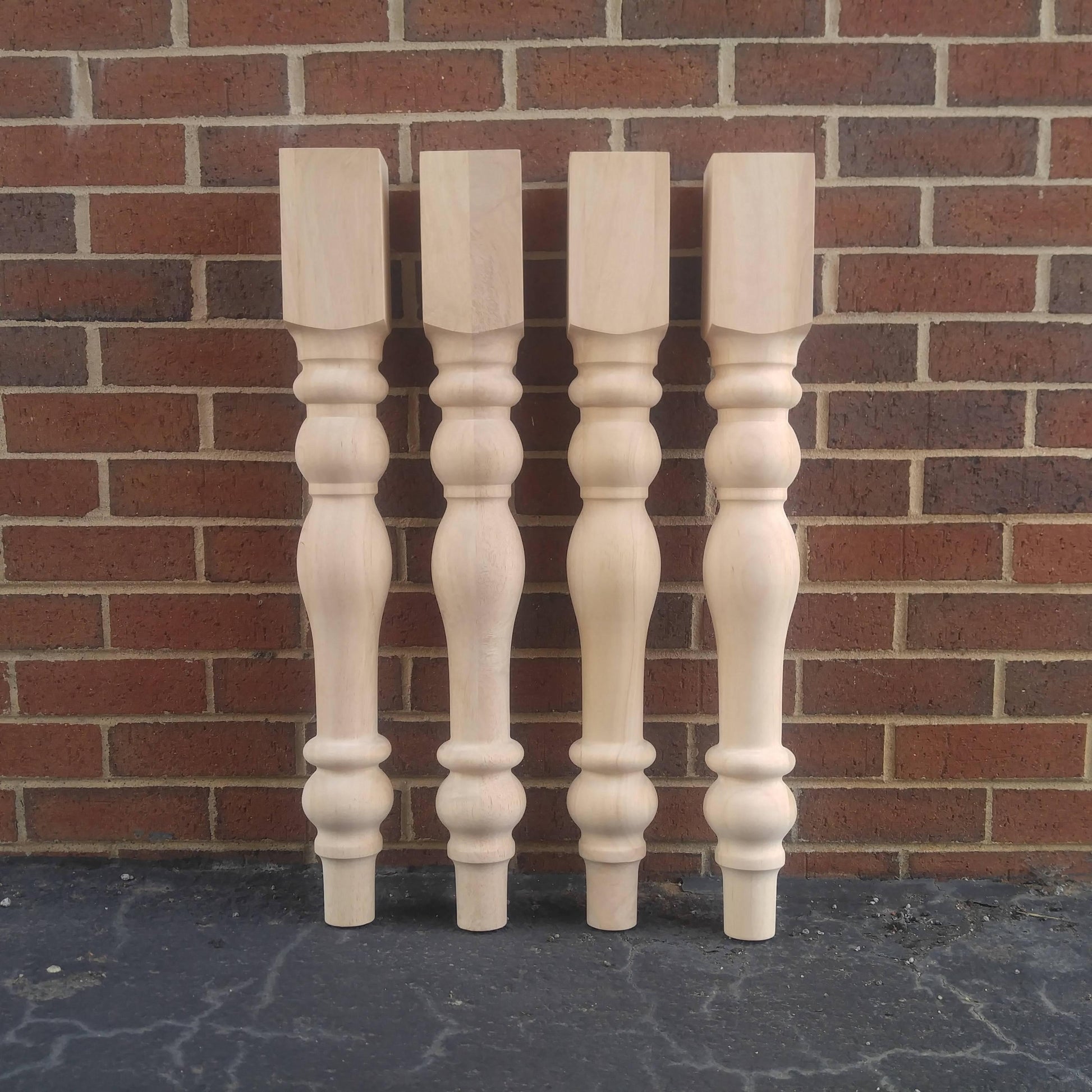 Dining table legs, Turned Furniture, Unfinished