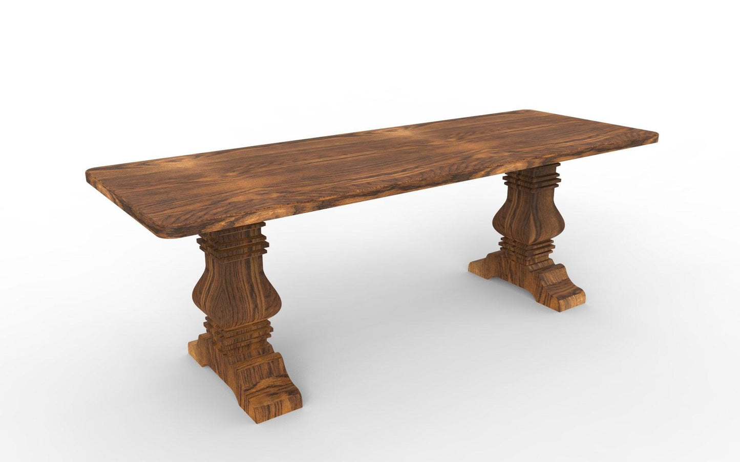 Trestle Table Base- Single Hardwood Pedestal- Design 59 (P01) - Design59