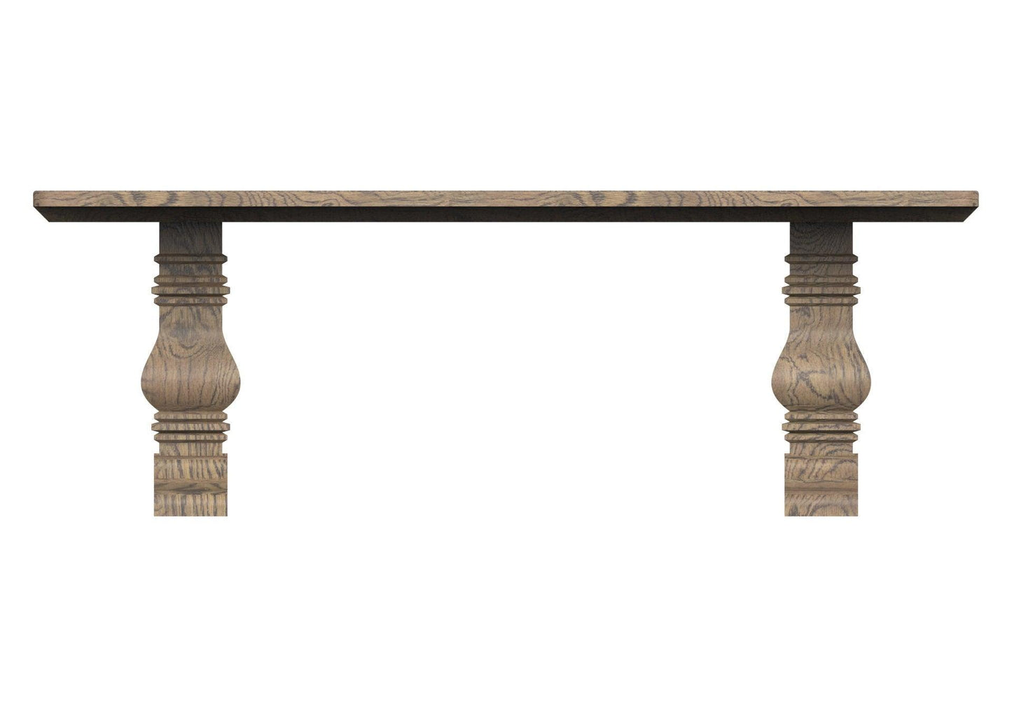 Trestle Table Base- Single Hardwood Pedestal- Design 59 (P01) - Design59